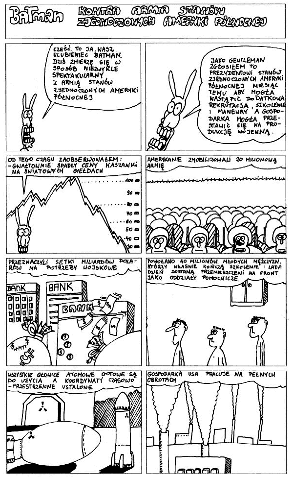 Sebastian Sliwa 'Batman kontra armia Stanow Zjednoczonych Ameryki Polnocnej' 1/2